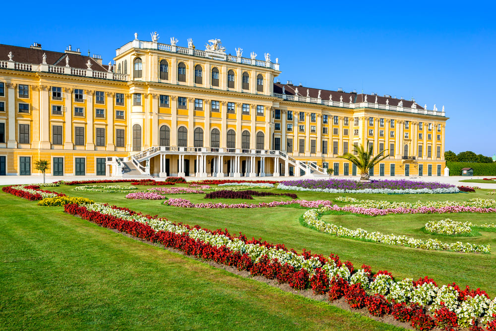 Das Schloss Schönbrunn in Wien