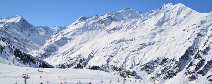 Skifahren in St. Anton am Arlberg, Tirol