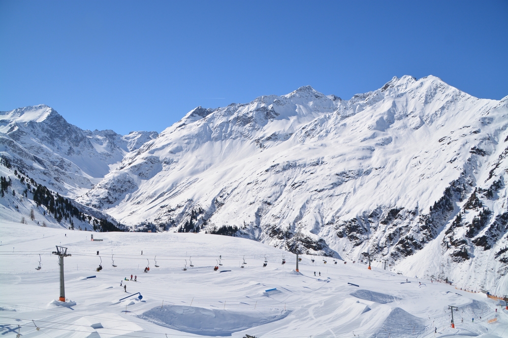 Skifahren in St. Anton am Arlberg, Tirol
