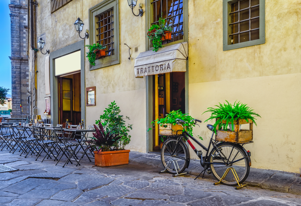 Süße Straße in Florenz, Toskana