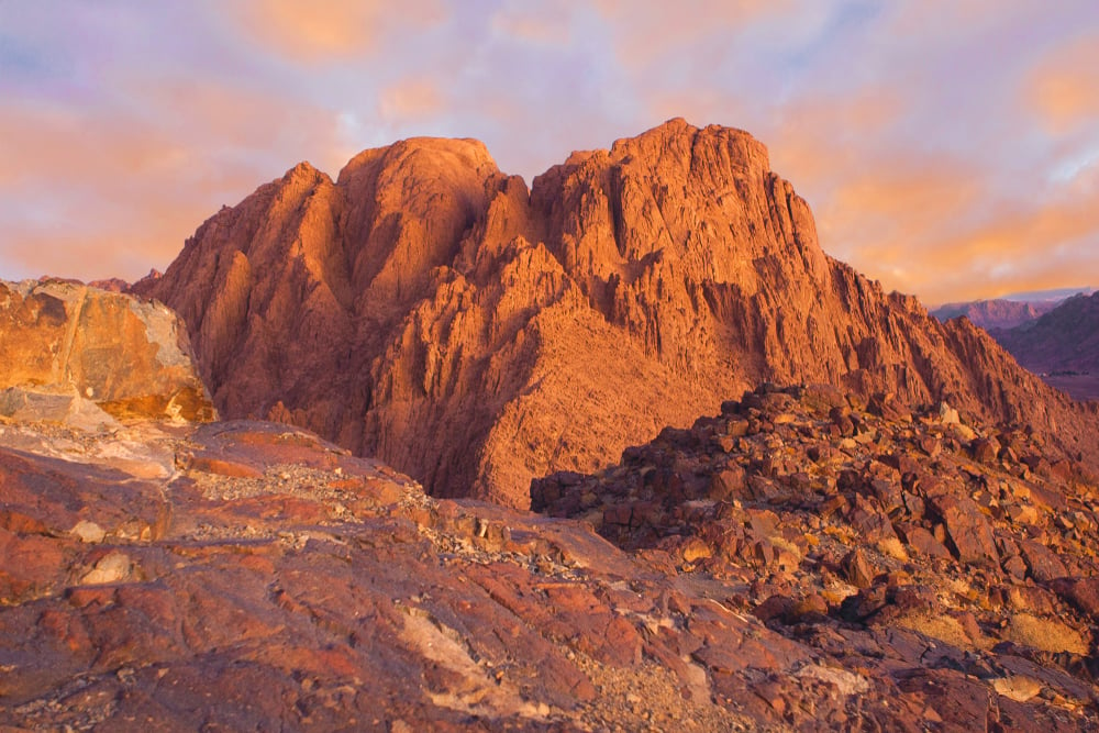 Der Berg Sinai nahe Sharm el Sheikh, Ägypten
