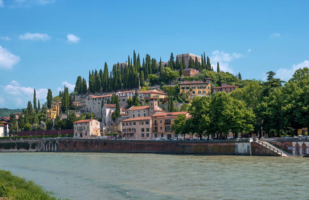 Aussicht auf das Castel San Pietro, Verona