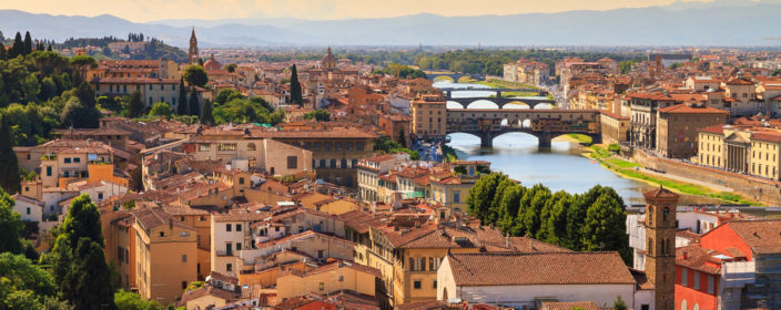 Florenz aus der Luftaufnahme