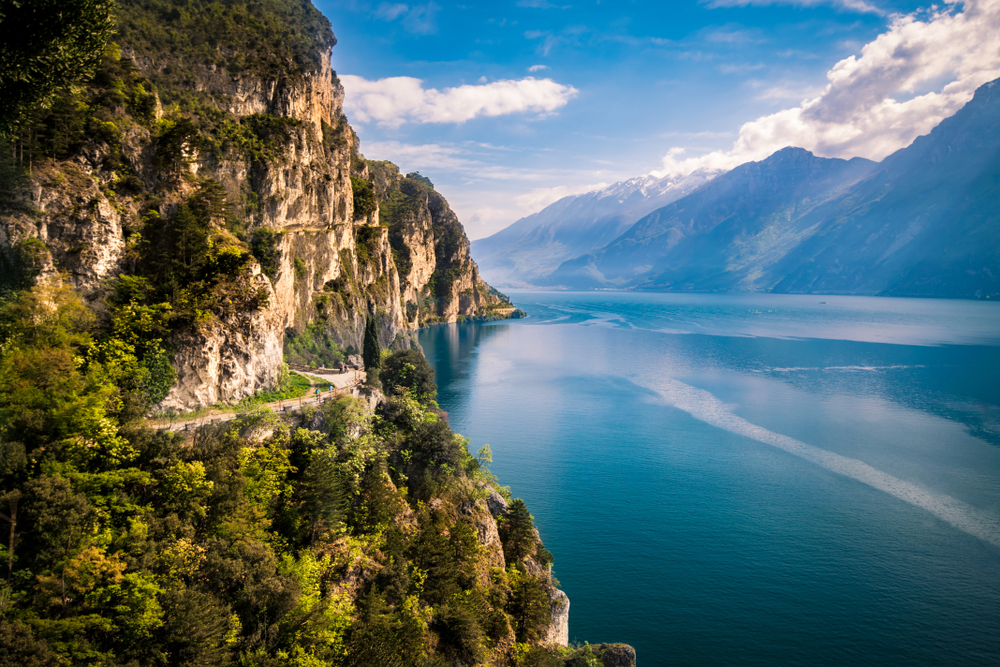 Atemberaubender Ausblick auf den Gardasee, Italien