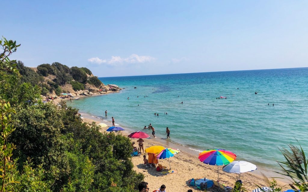 geoponika kallikratia chalkidiki strand