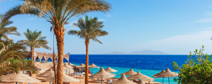 Hotelstrand in Hurghada