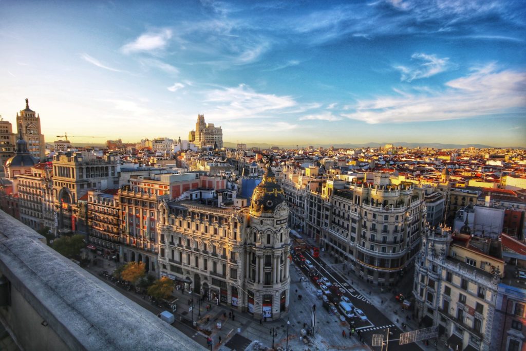 Madrid aus der Vogelperspektive