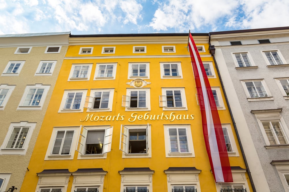 Mozarts Geburtshaus in der Getreidegasse, Salzburg
