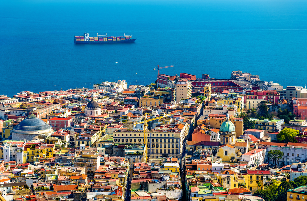 Ausblick auf die Altstadt von Neapel