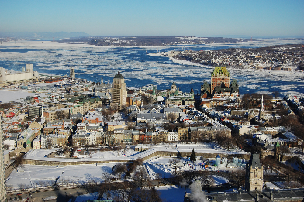 Ausblick auf Quebec vom Observatoire de la Capitale, Quebec