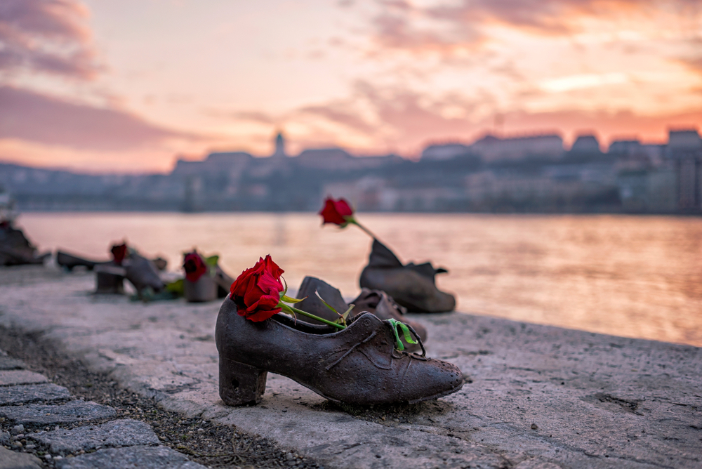 Schuhe am Donauufer - Mahnmal in Budapest