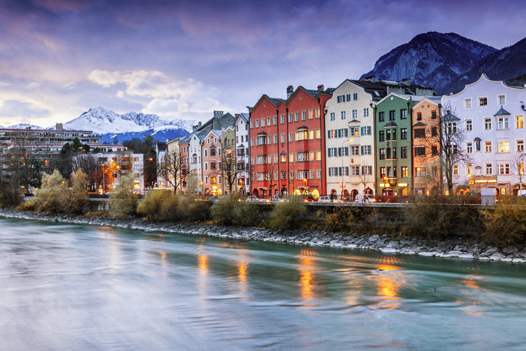 Bunte Häuser Innsbruck, Österreich