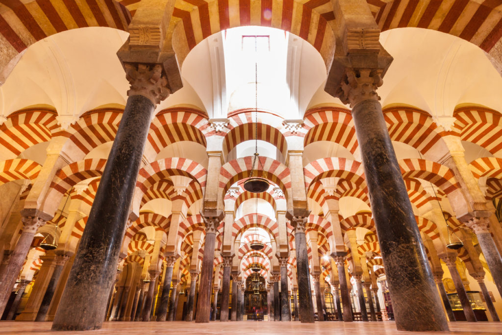 Das Innere der Mezquita in Cordoba, Spanien