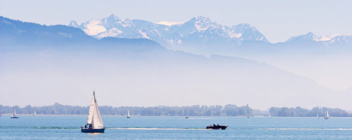 Alpenkulisse mit Bodensee