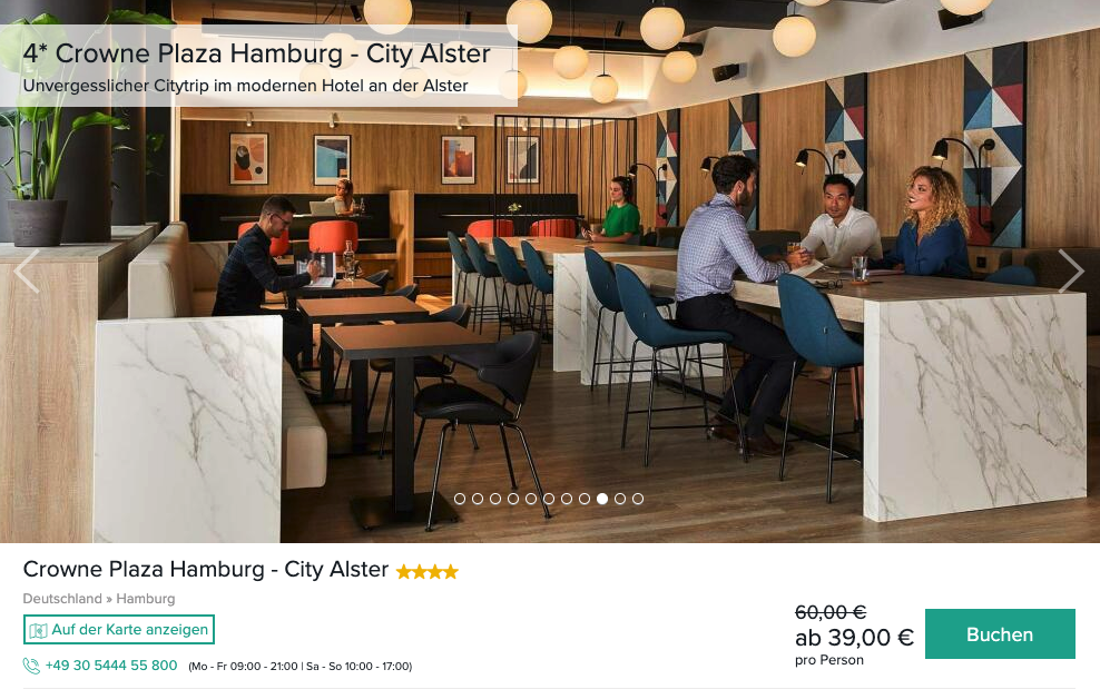 Silvester in Hamburg - 3 Tage Hansestadt im 4* Hotel für 129€