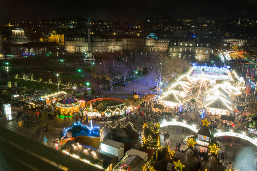 Stuttgart Weihnachtsmarkt Schlossplatz 2016 Christmas Market Nig