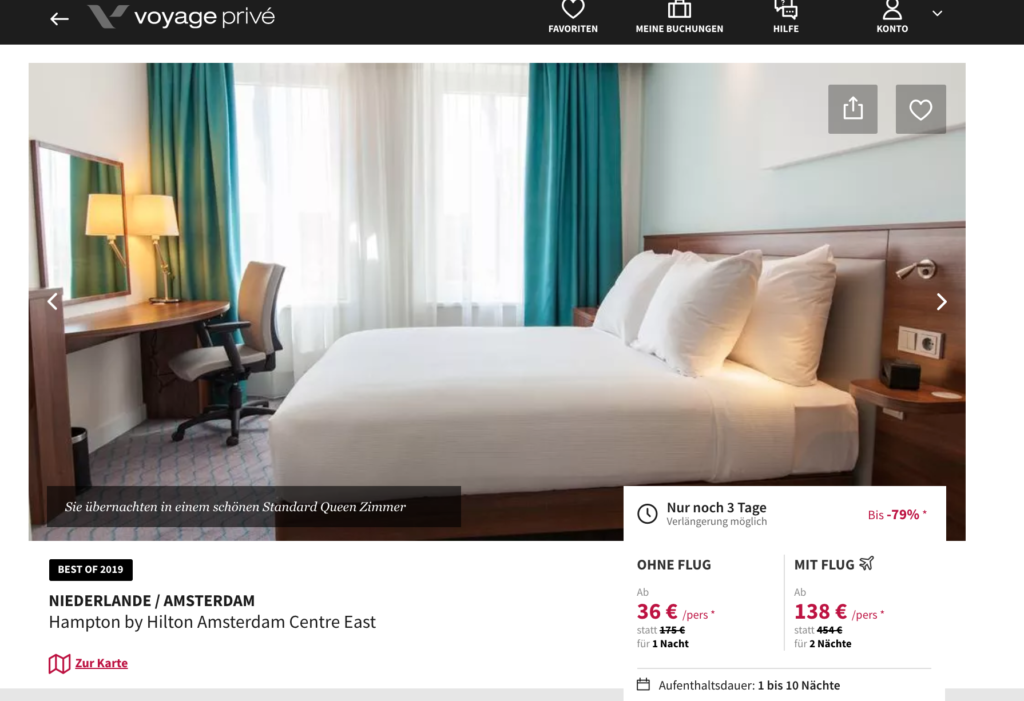 Amsterdam Hotel Schnäppchen