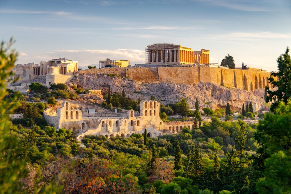 Athen mit Blick auf die Akropolis