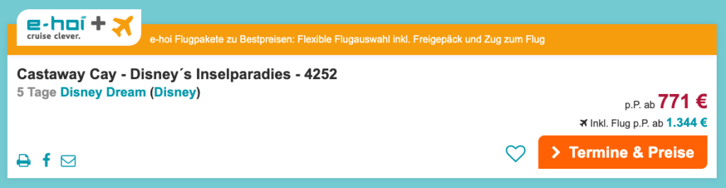 Disney Kreuzfahrt