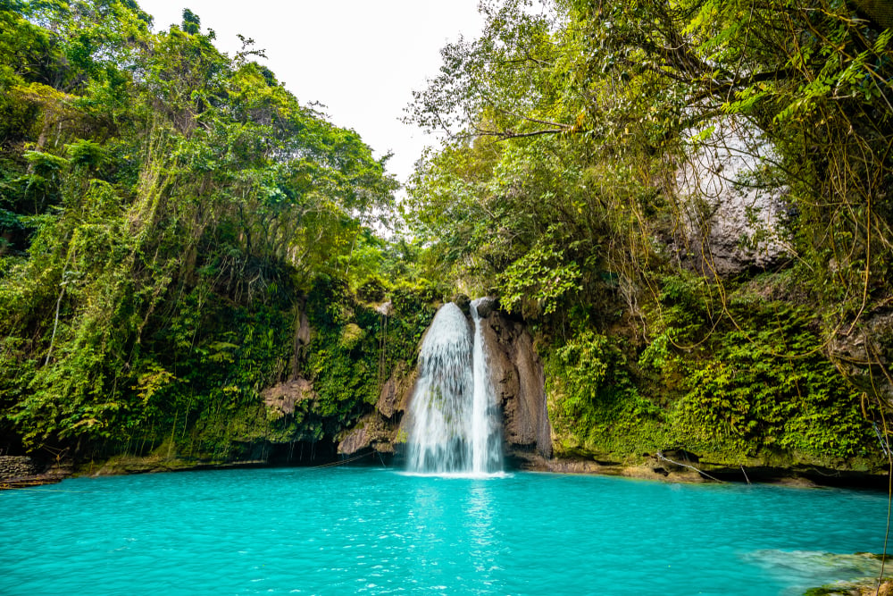 Kawasan Wasserfälle auf der Insel Cebu, Philippinen