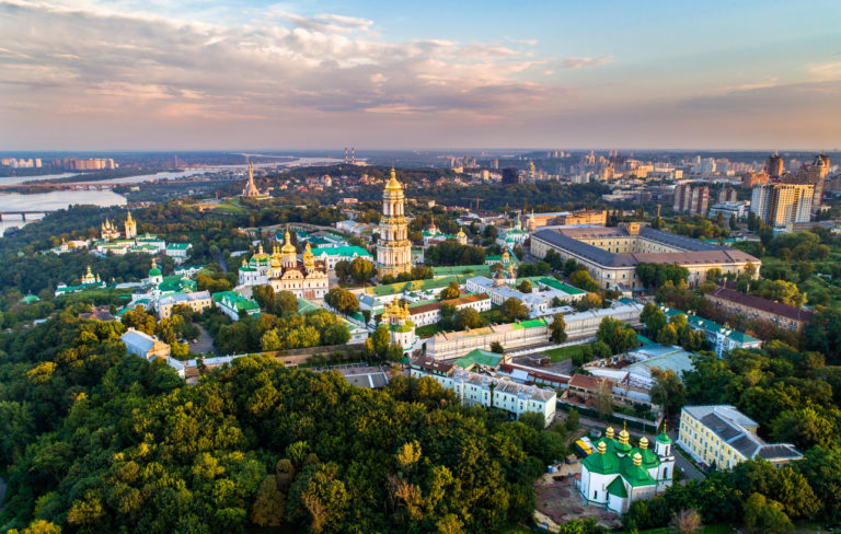 Kiew aus der Vogelperspektive