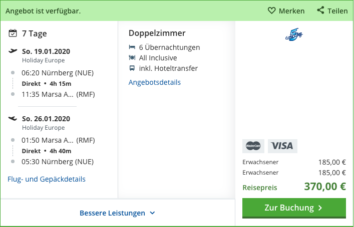 Ägypten zum Schnäppchenpreis