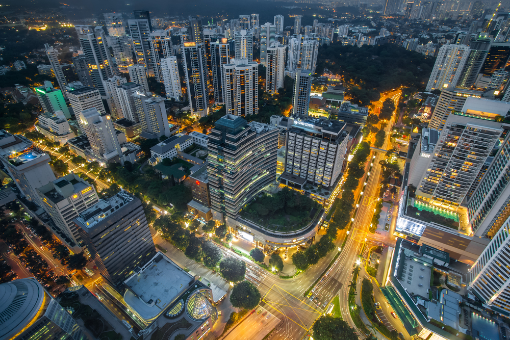 Ausblick vom ION Sky in Singapur