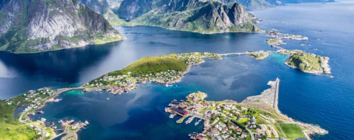 Lofoten, Reinebringen, Norwegen