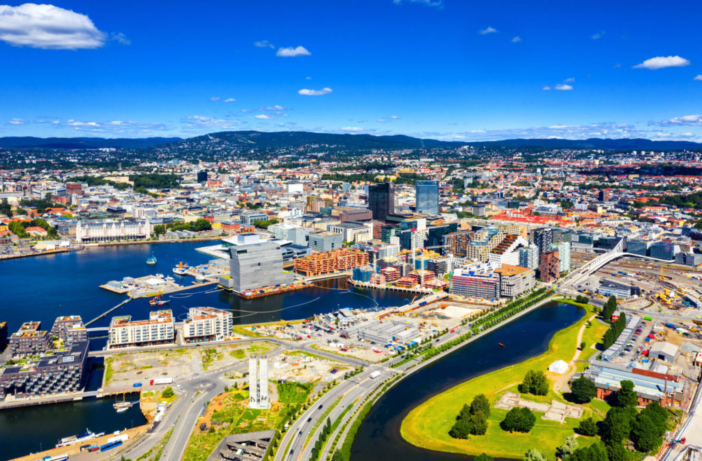 Luftaufnahme von Oslo