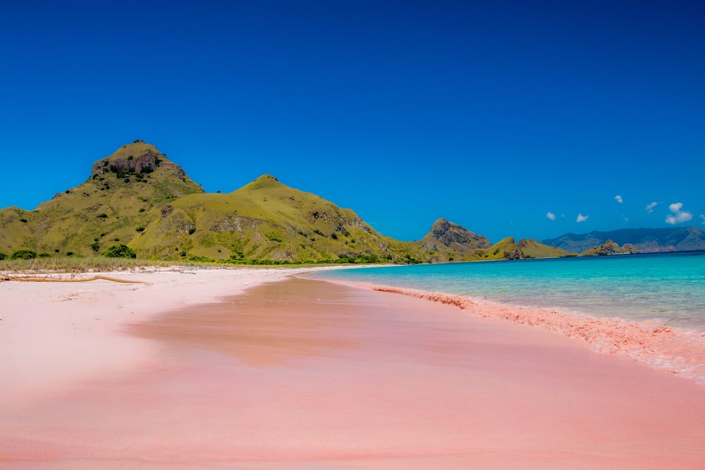 Pink Beach, Komodo, Indonesien