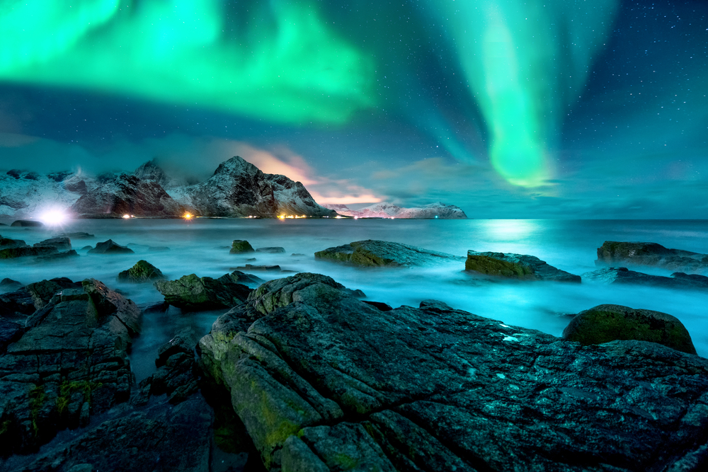Nordlichter, Lofoten, Norwegen