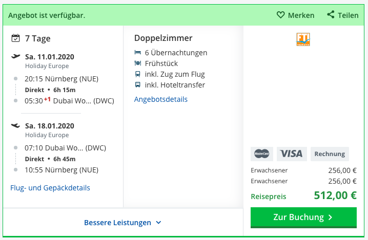 Reise nach Dubai