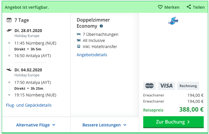 Side All Inclusive Reise