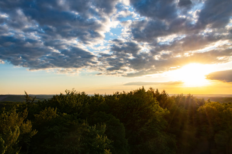 Sonnenuntergang im Sauerland