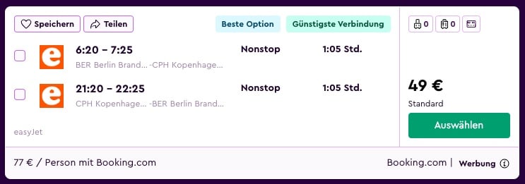 Tagesausflug nach Kopenhagen
