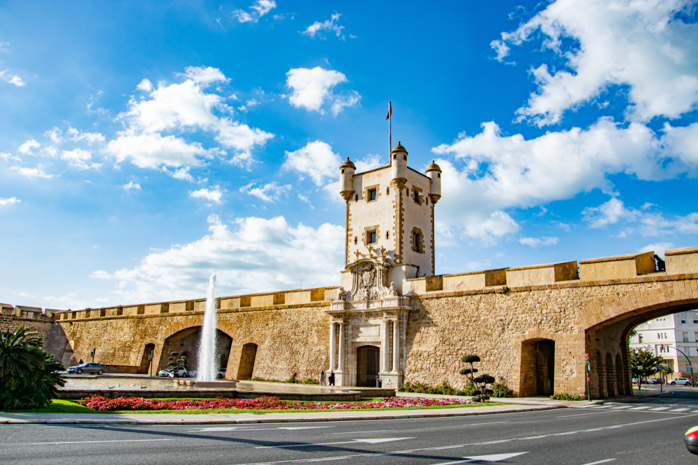 Puerta de Tierra, Cadiz, Spanien