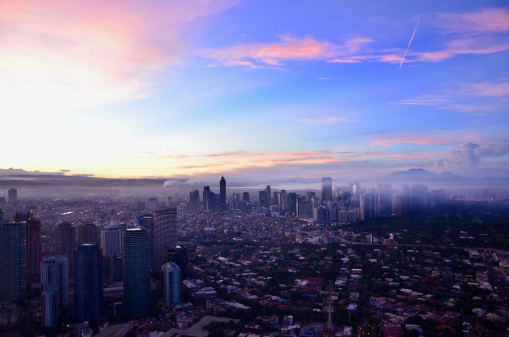 Blick über Manila, Philippinen