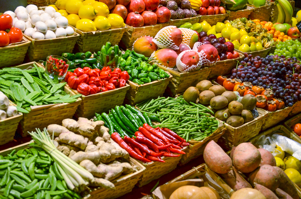 Markt, Obst, Gemüse