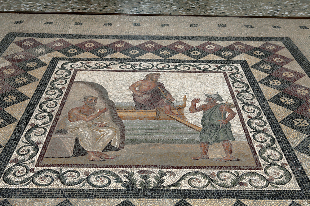 Ein Mosaik im Archäologischen Museum auf Kos