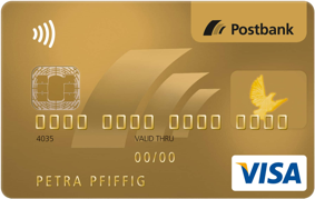 postbank visa card gold