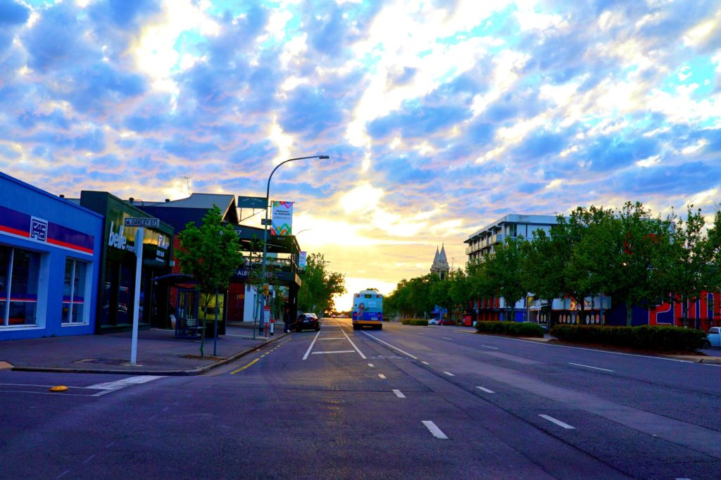 Sonnenuntergang in Adelaide