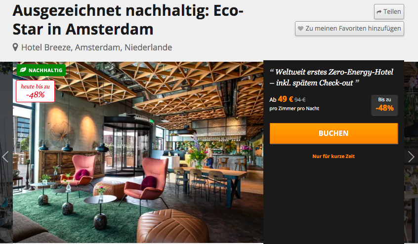 Amsterdam Hotel Schnäppchen