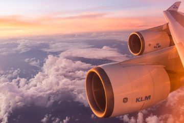 Blick aus dem Flugzeug