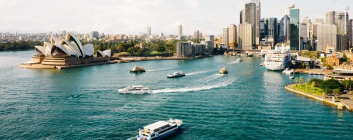Blick über Sydneys Hafen