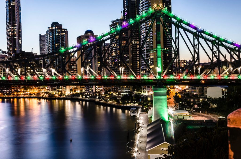Brisbane, Story Bridge, Queensland, Nacht