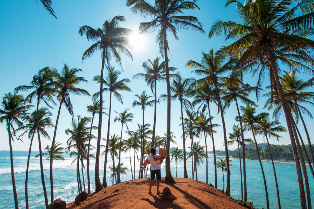Paar auf dem Coconut Tree Hill, Sri Lanka