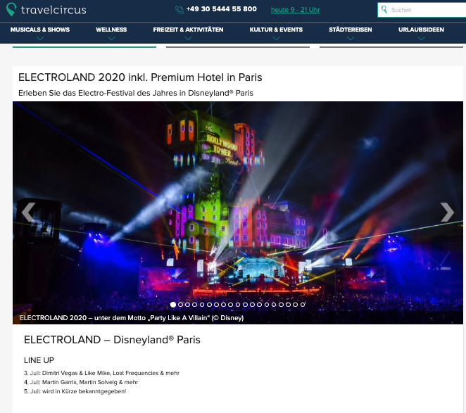 Electroland Festival im Disneyland® Paris