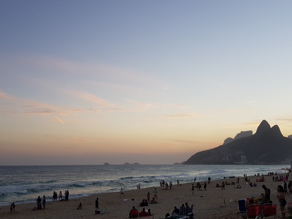 Der Strand von Ipanema, Rio de Janeiro, Brasilien