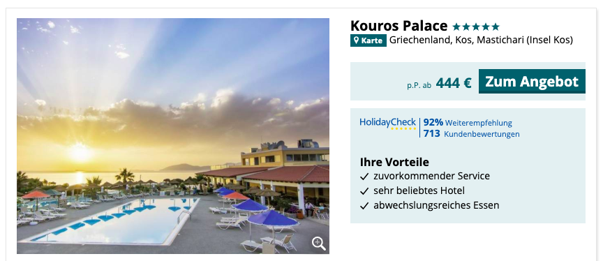 Luxusreise nach Kos