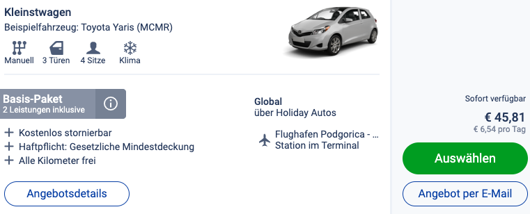 Montenegro Reise